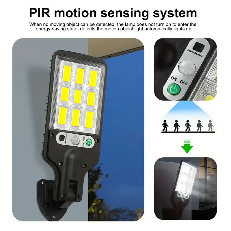 Solar Motion Sensor Outdoor Wall Light